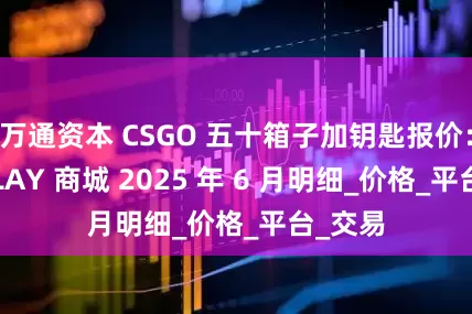 万通资本 CSGO 五十箱子加钥匙报价：24KPLAY 商城 2025 年 6 月明细_价格_平台_交易